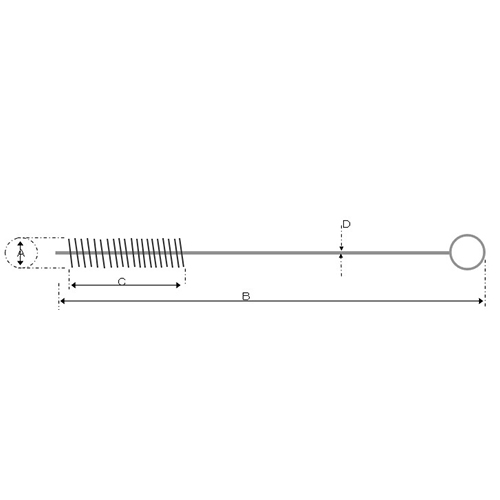 A：12.7mm　　B：450mm　　C：75mm\nD：4mm
