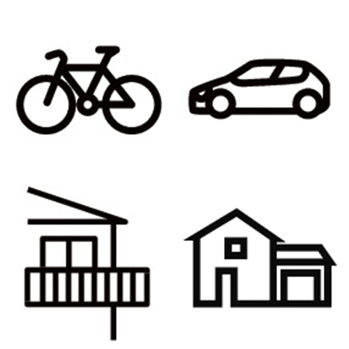 用途：自転車、車、ベランダ、家などに