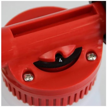 洗浄液の混合比率を5段階で設定可能