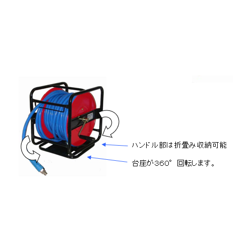 EA124BH-1A｜10mmx30m エアーホースリール(ｳﾚﾀﾝ製)のページ -