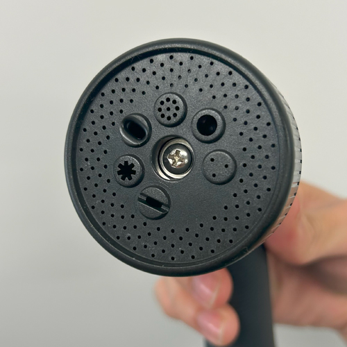 ヘッドを回すとパターンを変更できます。