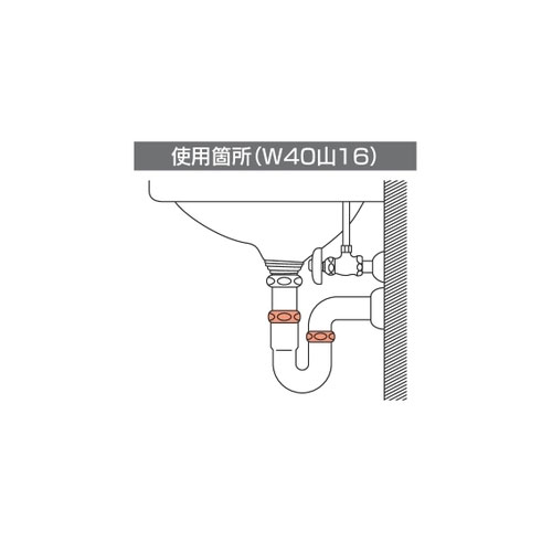 使用箇所：キセル管、ステッキ管、トラップU\n管