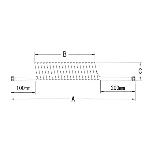A：710mm　　　B：410mm　　　C：38mm