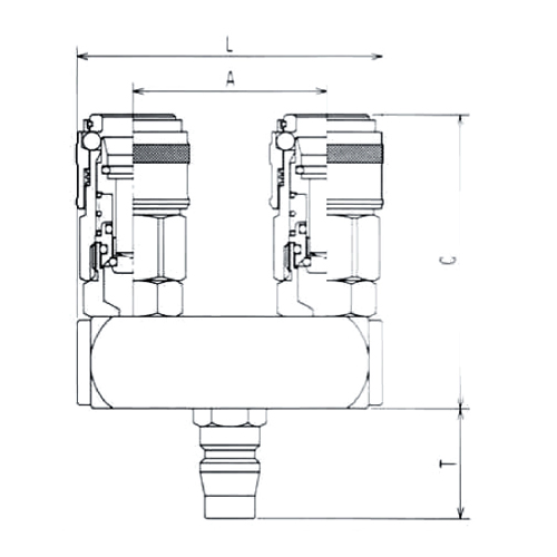 L：67mm　　A：40mm　　C：64.5mm\nT：24mm