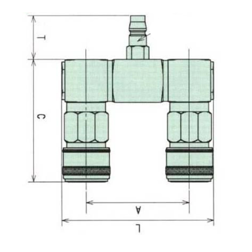 L：77mm　　A：50mm　　C：63mm　　T：24mm