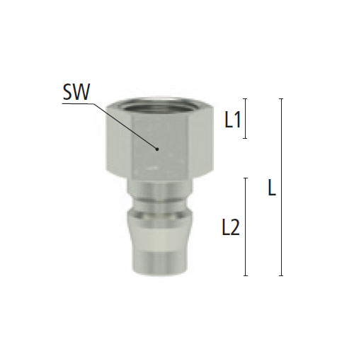 L：34mm　　　　SW：19mm\nL1：10.5mm　　　L2：20.2mm