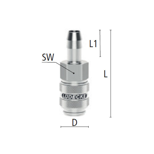 L：46.5mm　　SW：14mm\nD：16mm　　L1：17mm