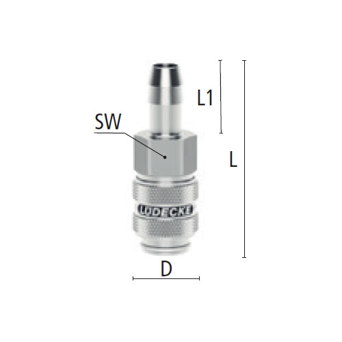 L：46.5mm　SW：14mm　D：16mm　L1：17mm