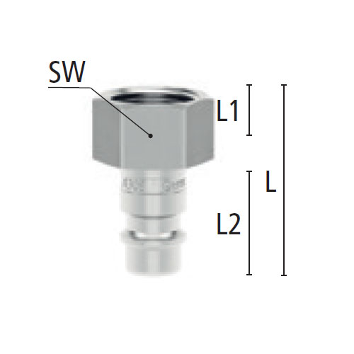 L：32mm　　　　SW：19mm\nL1：10mm　　　　L2：20mm