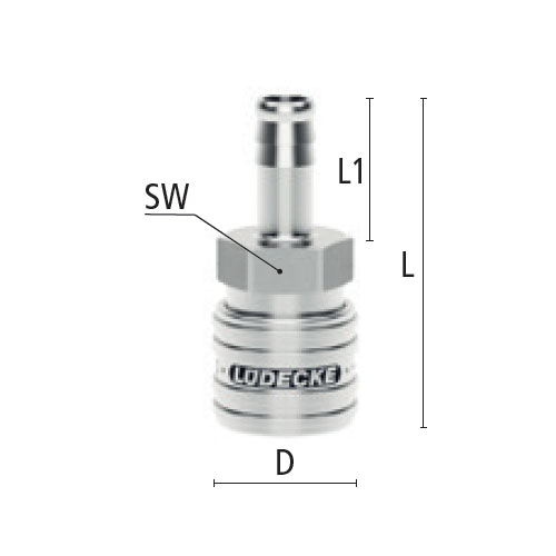L：59.5mm　SW：22mm　D：27mm　L1：25mm