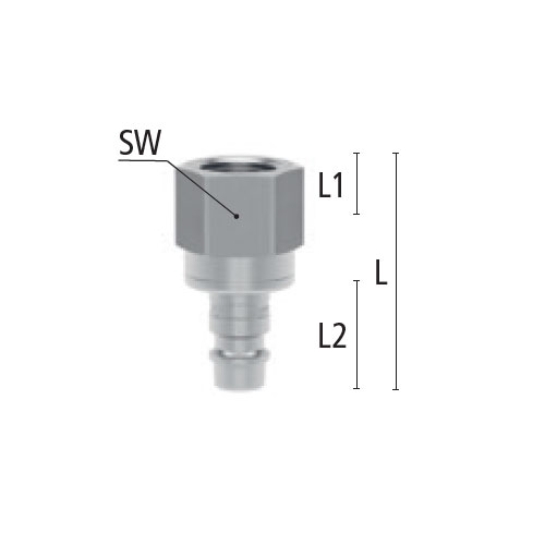 L：44mm　　　　SW：22mm\nL1：10.5mm　　　　L2：20mm