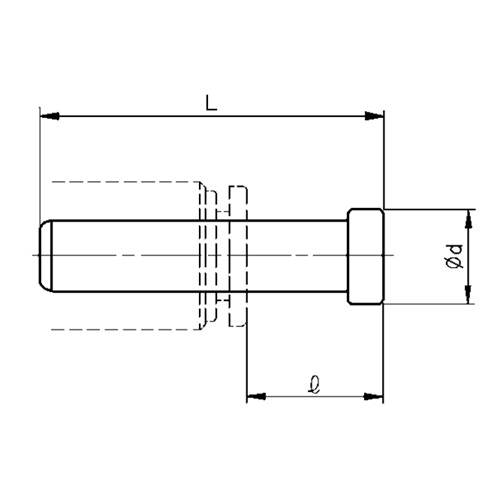 L：27mm　l：11mm　d：6mm