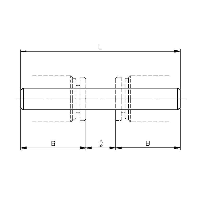 L：43mm　l：8mm　B：17.5mm