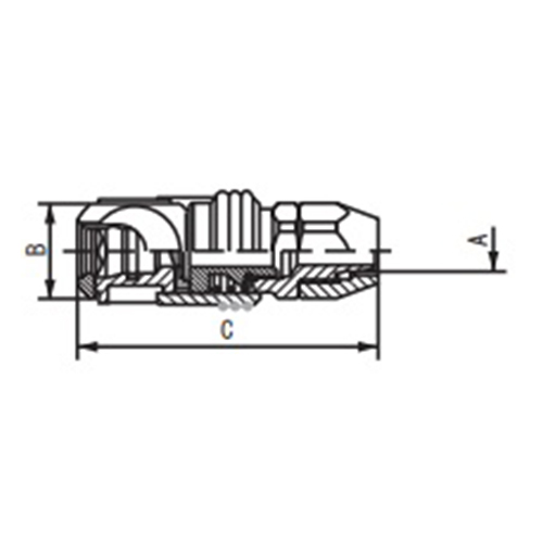 A：8×12mm　　　B：24mm　　　　C:76mm