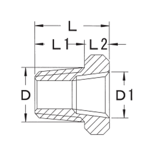 D：R1/4”　　　　D1：Rc1/8”\nL：16.5mm　　　L1：11mm　　　L2：5.5mm