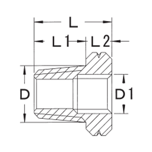 D：R1/4”　　　　D1：G1/8”\nL：16.5mm　　　L1：11mm　　　L2：5.5mm