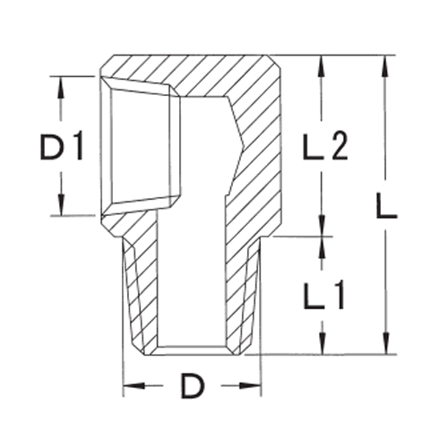 D：R1/4”　　　D1：Rc1/4”\nL：28mm　　　L1：11mm　　　L2：17mm