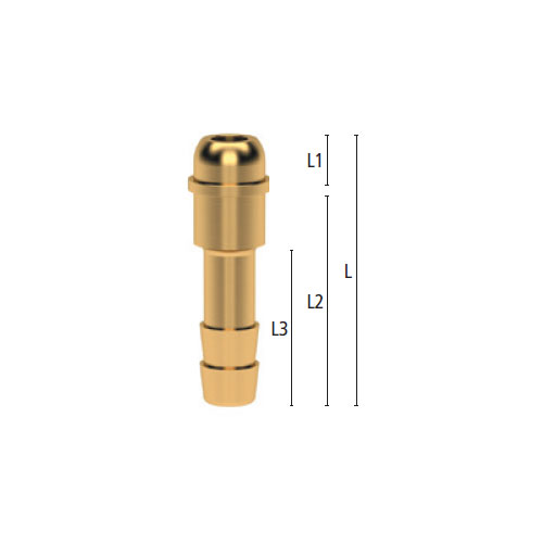 L：40mm　L1：4mm　L2：34mm　L3：28mm