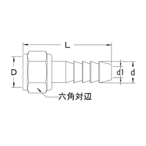 D：G1/8”　　　L：28mm\nd：6.8mm　　　d1：4mm