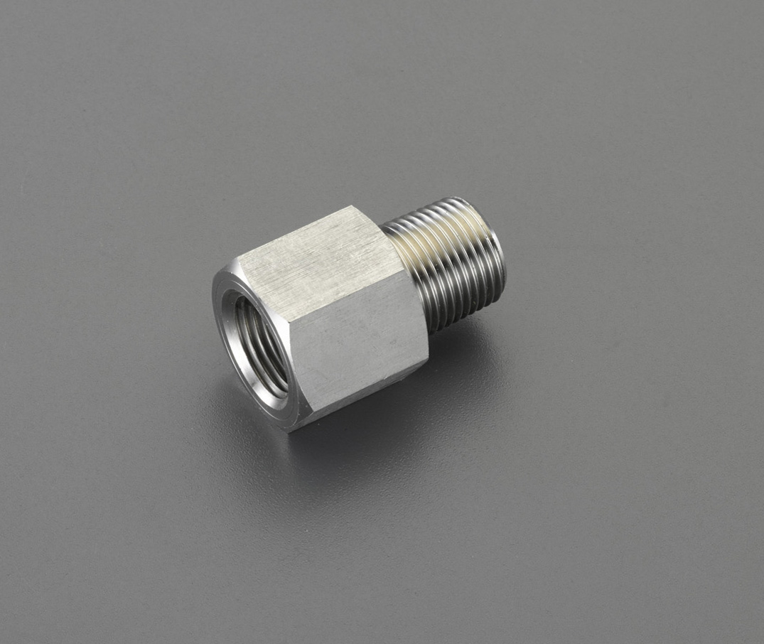 EA141AY-212｜NPT 1/4"xRc1/4" 中間ﾆｯﾌﾟﾙｿｹｯﾄ(ｽﾃﾝﾚｽ製)｜株式会社エスコ