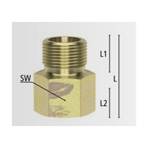 Ｌ：44mm　　　ＳＷ：32mm\nＬ1：19mm　　　Ｌ2：19mm