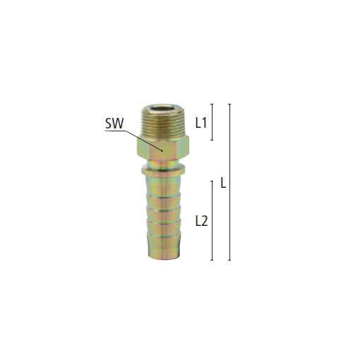 L：90mm　SW：22mm　L1：16mm　L2：52mm