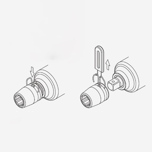 手で押し込むだけでセットでき、セパレーターのフックに引っ掛けて簡単に取り外しもできます。\n※セパレーターとCリングは別売です。