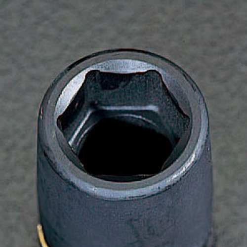 面接触により、ボルト・ナットの角を傷めなく、ソケットにかかる応力が分散されるため、耐荷重性もアップしています。