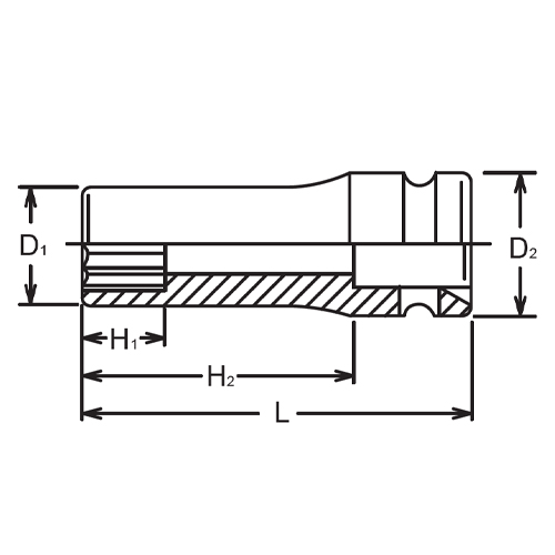 D1：39.5mm　　D2：30mm　　H1：30mm\nH2：64mm　　L：85mm