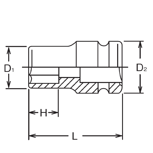 D1：21.7mm　　D2：29mm　　H：11mm\nL：38mm