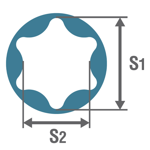 S1：12.8mm　　S2：9.2mm