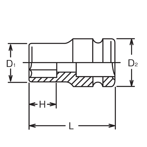 D1：46.8mm　　D2：43mm　　H：19mm\nL：53mm