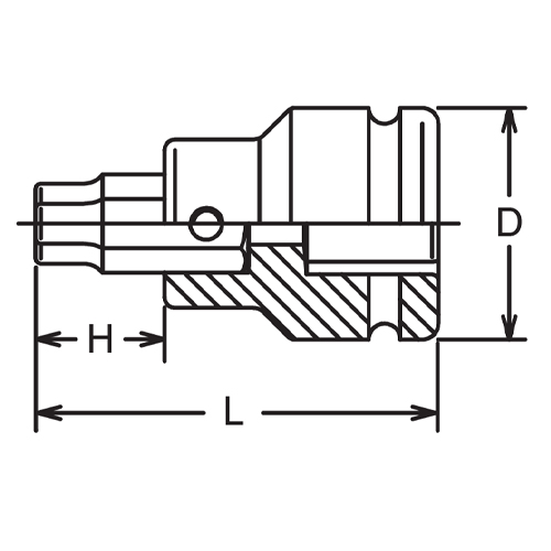 D：44mm　　H：24mm　　L：76mm
