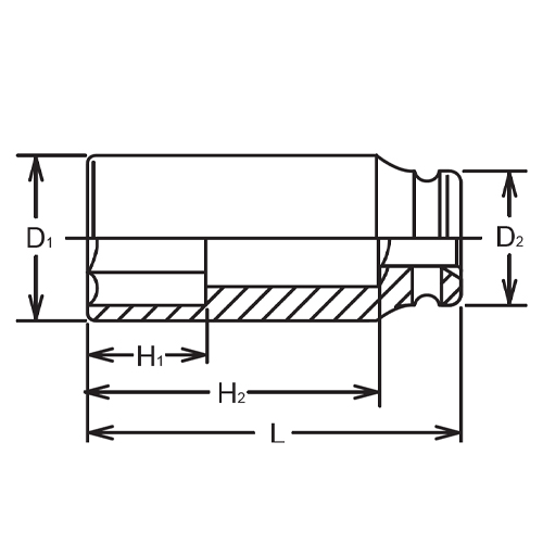 D1：68.5mm　　D2：65mm　　H1：67mm\nH2：ーmm　　L：108mm
