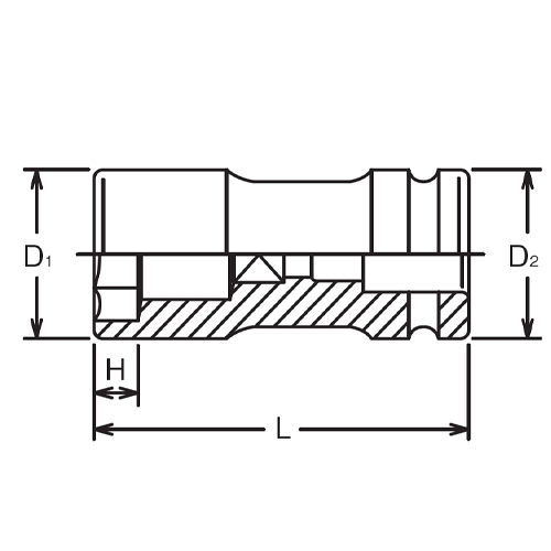 D1：59mm　　D2：54mm　　H：15mm\nL：108mm