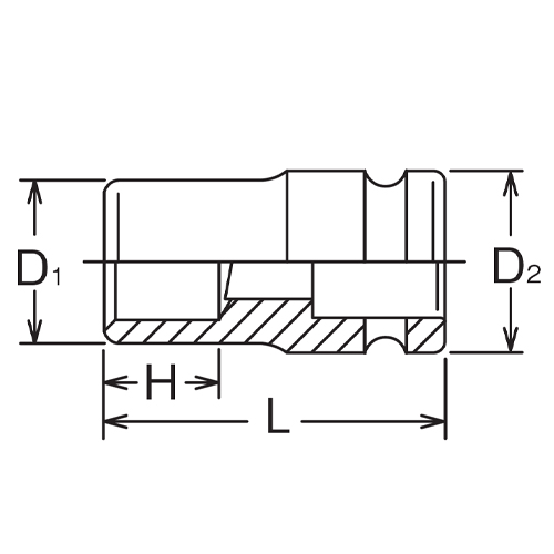 D1：40mm　　D2：54mm　　H：22.5mm\nL：72mm