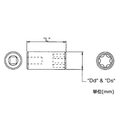 L：31.8mm　Ds・Dd：17.5mm