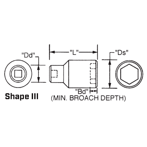 L：47.63mm　Ds：44.07mm\nDd：34.93mm　Bd：25.16mm