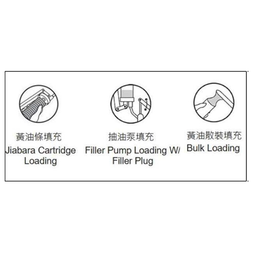 カートリッジグリス・手詰めでの充填可能\n※別途フィルタープラグ付け替えでフィラーポンプによる充填も可能