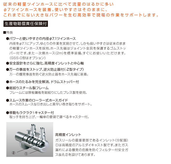 公式ストア エスコ 乾式安全器 逆火防止器 酸素用 品番:EA300-5E ad