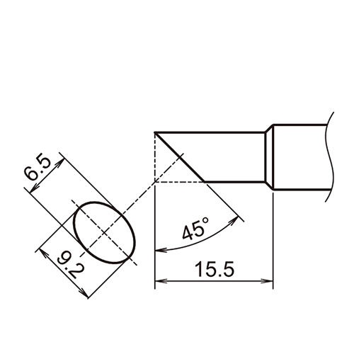 こて先サイズ（単位：mm）