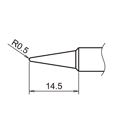 こて先サイズ（単位：mm）
