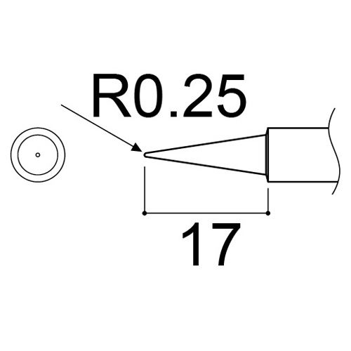 こて先サイズ（単位：mm）