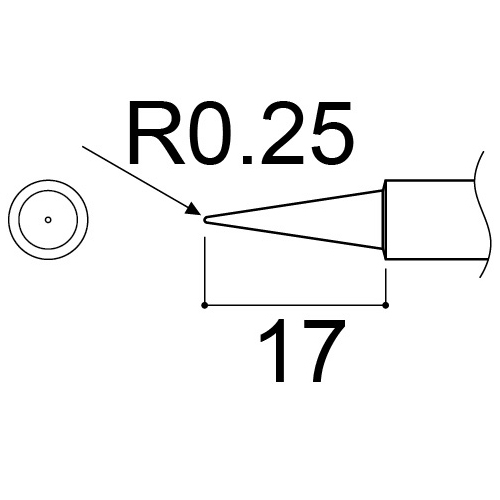 こて先サイズ（単位：mm）