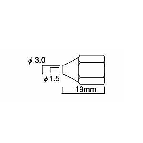 EA305HF-22｜[EA305HF-2用] φ1.5x19mm 替ノズルのページ -