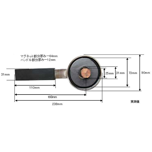 EA315-15｜φ90mm/800A アースホルダー(ﾏｸﾞﾈｯﾄ式)のページ -