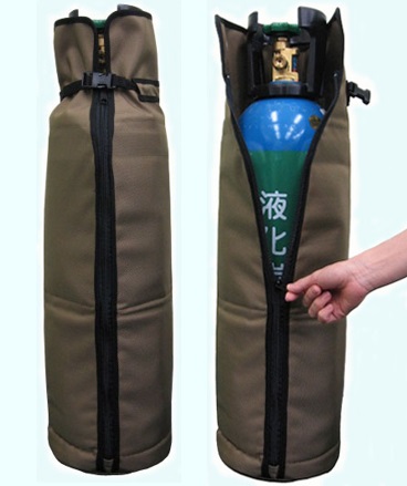 液化炭酸ガスボンベ(7kg)を入れた場合\n※ボンベは付属しません