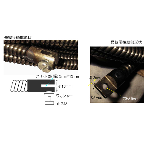 交換用ケーブル 13mm×15m エスコ EA340GG-22-