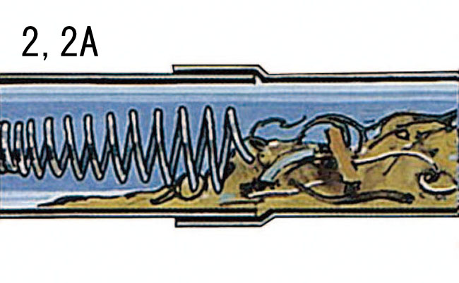 通常の詰まり除去\n2番目に配管内に挿入するツールとして使用。\n-1で取れなかった閉塞物を回収します。\n\n\n