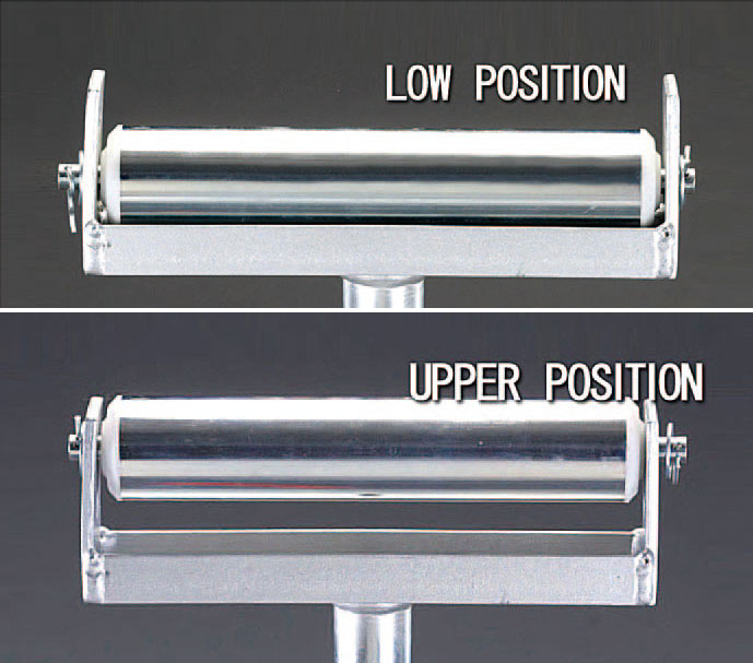 ★ローラーの位置が調整でき、ローラーの位置を上げることで、溝幅より広い鉄板などにも使用することができます。
